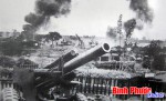 Pháo binh ta nã đạn vào Chi khu Đồng Xoài. Ảnh Tư liệu